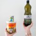 miel, yaourt nature et huile d'olive